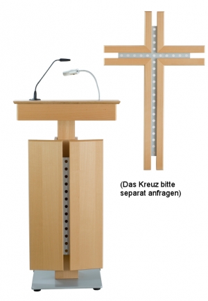 Rednerpult OBERHAUSEN mit Kreuz